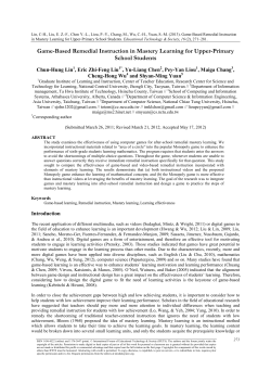 Game-Based Remedial Instruction in Mastery Learning for Upper