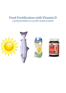 Food Fortification with Vitamin D