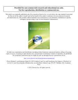 Chapter 364 - Indirect Land Use and Greenhouse Gas Impacts of