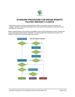 standard procedure for drone (remote piloted aircraft) flights