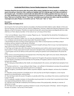 Accelerated World History: Summer Reading Assignment