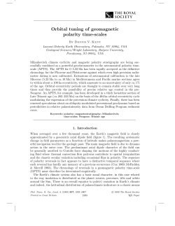 Orbital tuning of geomagnetic polarity time-scales