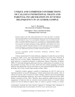 unique and combined contributions of callous