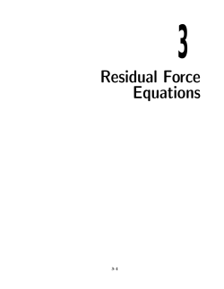 3 Residual Force Equations
