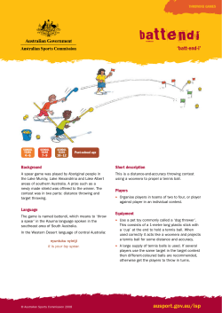 Battendi - Australian Sports Commission