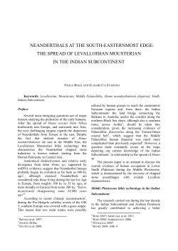 neanderthals at the south-easternmost edge: the spread of