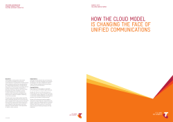 how the cloud model is changing the face of unified