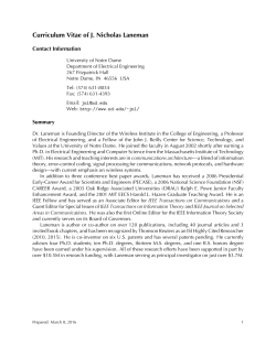 Curriculum Vitae - College of Engineering