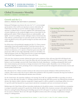 Global Economics Monthly