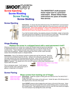 4BScrew Ejecting Screw Riveting Screw Flaring Screw Slotting