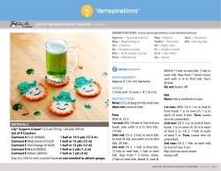 MEASUREMENT Approx 4" [10 cm] diameter. GAUGE 13 hdc and