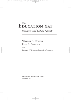 Education Gap The - Brookings Institution