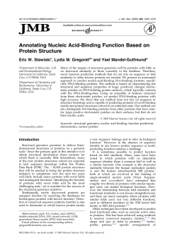 Annotating Nucleic Acid-Binding Function Based on Protein Structure