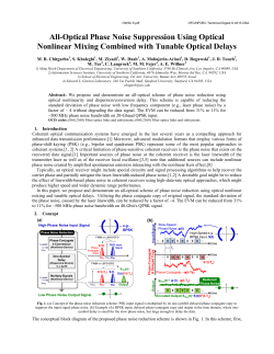 All-Optical Phase Noise Suppression Using Optical Nonlinear