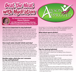 Beat the Heat with Hydration
