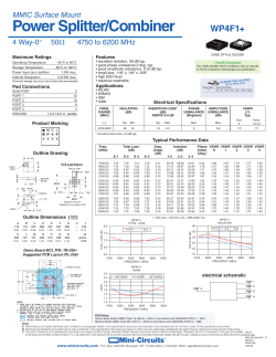 Data Sheet - Mini Circuits