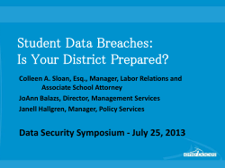 Student Data Breaches
