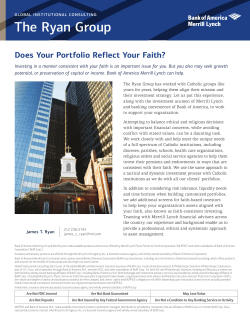The Ryan Group - 2017 Bank of America Merrill Lynch Client