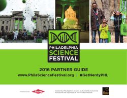 Partner Guide - Philadelphia Science Festival