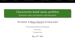 Characteristic-based equity portfolios
