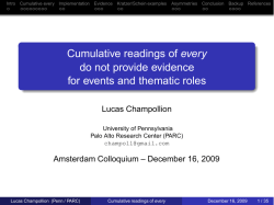 Cumulative readings of every do not provide evidence for events