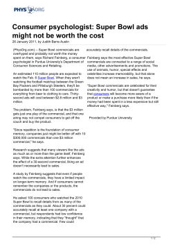 Consumer psychologist: Super Bowl ads might not be worth the cost