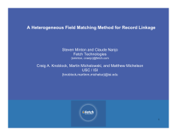 A Heterogeneous Field Matching Method for Record Linkage