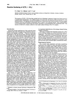Reactive Scattering of OpP) + CF31