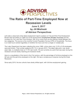The Ratio of Part-Time Employed Remains High, But Improving May