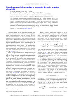 Managing magnetic force applied to a magnetic device by a rotating