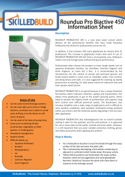 Roundup 450 Information Sheet