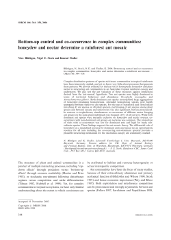 Bottom-up control and co-occurrence in complex