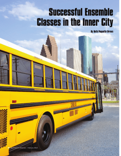 Successful Ensemble Classes in the Inner City