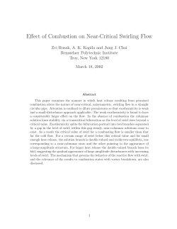 Effect of Combustion on Near-Critical Swirling Flow