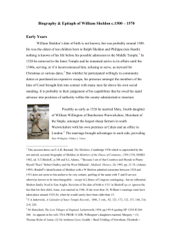 BIOGRAPHY - William Sheldon c