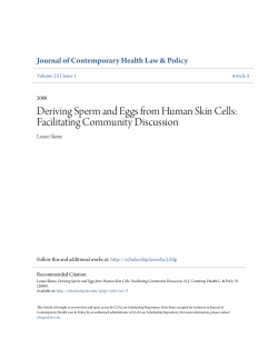 Deriving Sperm and Eggs from Human Skin Cells: Facilitating