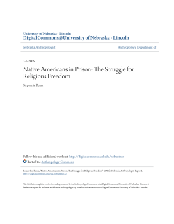 Native Americans in Prison - DigitalCommons@University of