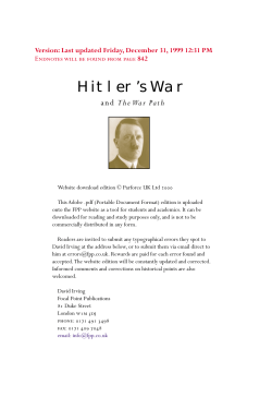 Hitler`s War