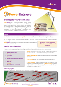 PowerRetrieve For Investigation