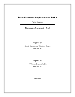Socio-Economic Implications of SARA