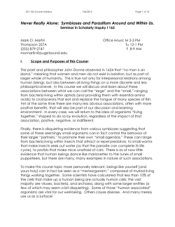 SYMBIOSIS SSI1 Syllabus(F15)