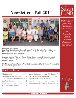 Fall 2014 Newsletter