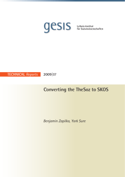 Converting the TheSoz to SKOS