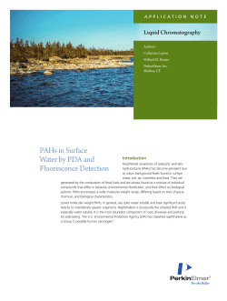 PAHs in Surface Water by PDA and Fluorescence