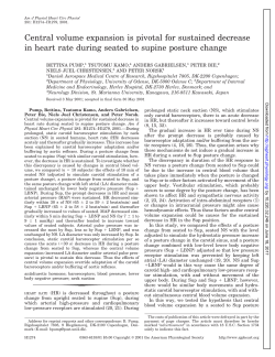 Central volume expansion is pivotal for sustained - AJP