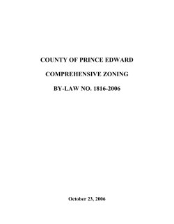Read The County`s New Comprehensive Zoning BY-Laws