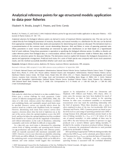 Analytical reference points for age-structured