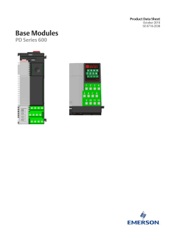 Product Data Sheet: Base Modules