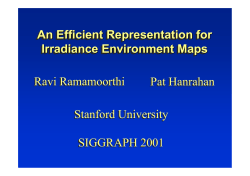 An Efficient Representation for Irradiance Environment Maps An