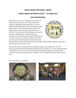 October 2015 - Township of Saddle Brook